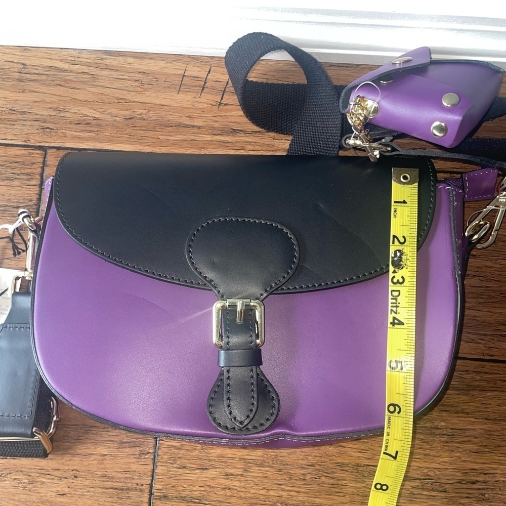 Saddle bag crossbody messenger bag bum bag utility bag travel purse leather bag - Picture 16 of 16